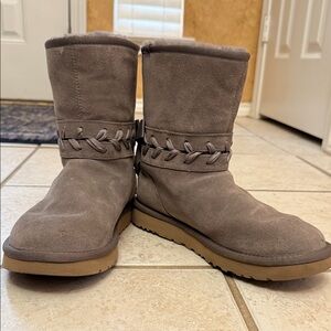 UGG Taupe Suede Winter Boots